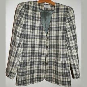 Women 8P Alfred Dunner Wool Blend Blazer Jacket